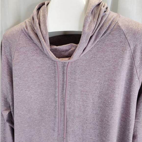 Athleta Uptempo Lavendar Space Dye Hooded Tunic, 1X - Picture 2 of 7